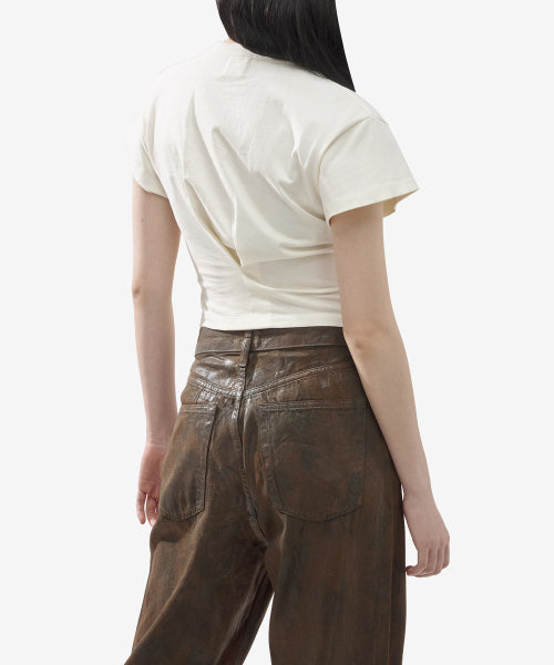 Jodia Short Sleeve T-Shirt - Ivory / TS0033FAA1N91E90VA