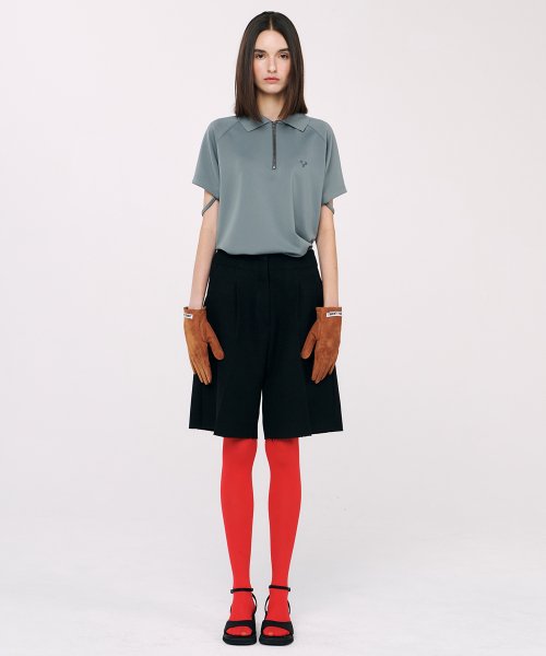 24T Logo Pique T-Shirt Khaki Gray