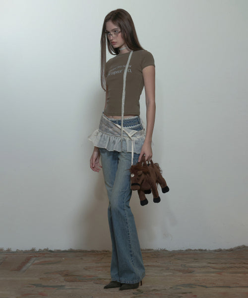 Archive Pigment Baby Tee Dusty Brown