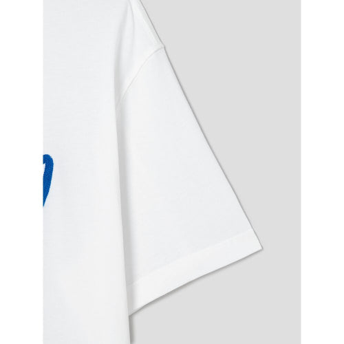 Chain embroidery short sleeve t-shirt white (354742MQC1)