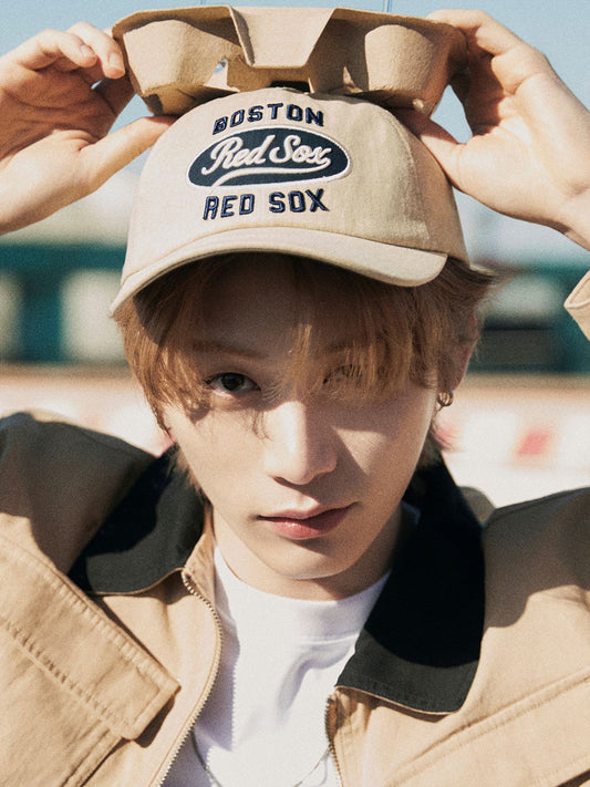 [무료반품]바시티 빈티지 오벌 스티치 언스트럭쳐 볼캡 BOS (L.Beige)