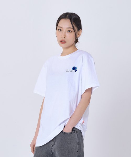 [ATW] Cold Flower Short Sleeve T-shirt_WH