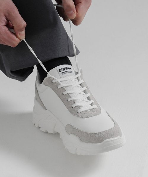 HT4600-WH 8cm Height Increase Ugly Shoes Geo White [240~280MM]