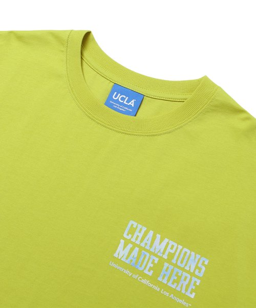 Logo Print Short Sleeve T-shirt [Lime] (UZ4ST01_A3)