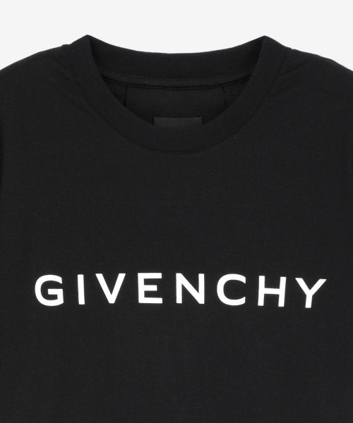 Logo Print Short Sleeve T-Shirt - Black / BW707Z3YAC001