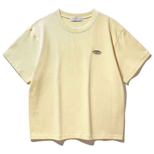 [Women] Minimal logo short sleeve t-shirt BK3981_Yellow