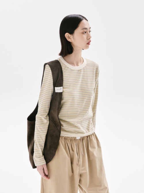 Half moon bag_BROWN
