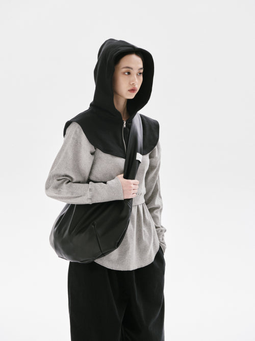 Half moon bag_BROWN